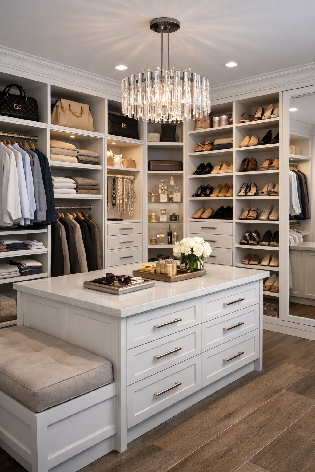 Luxury custom closet installation